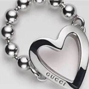 Gucci Open Heart Ring Us Size 6 Like New